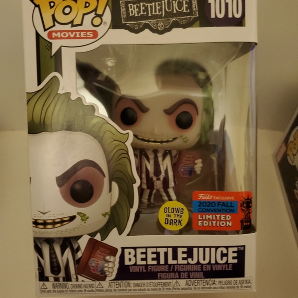 Beetle Juice #1010 LE Fall Convention 2020 Funko Exclusive - Picture 3 of 3